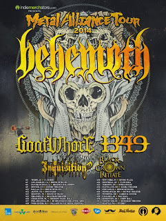 BEHEMOTH, GOATWHORE, 1349 Set For ‘Metal Alliance Tour’