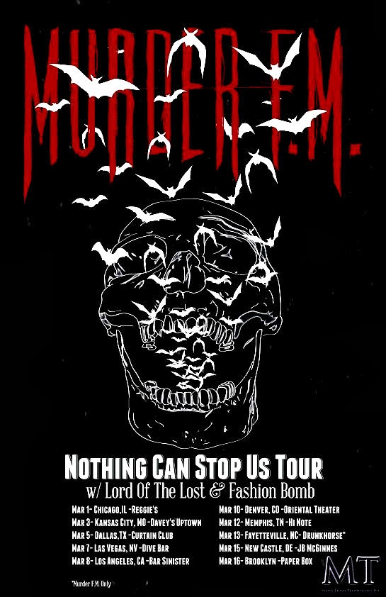 Murder FM US Tour/ Dates w/POP EVIL / New Drummer