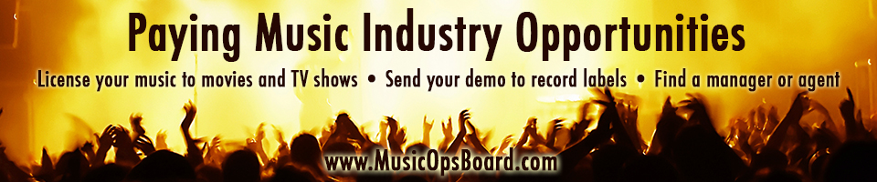 Musicpage’s new Music Ops Board give artists the ability to make money!
