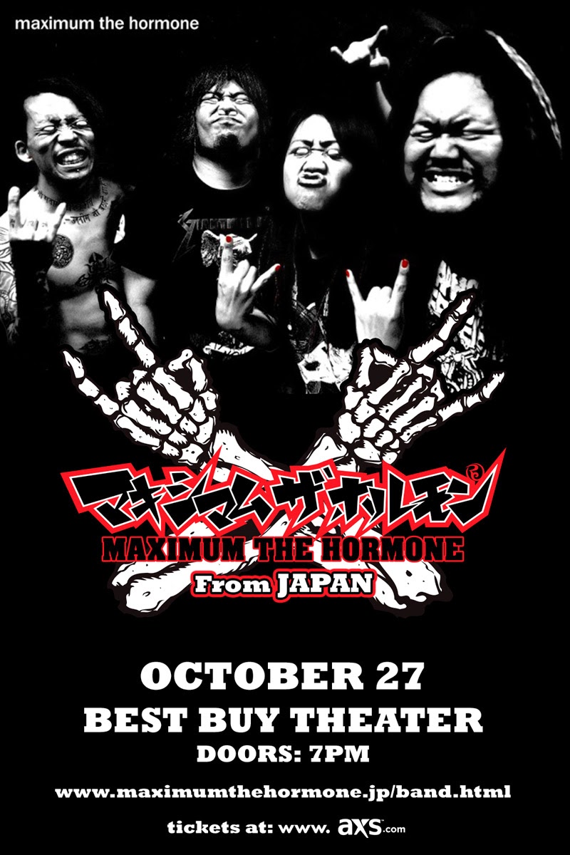 MAXIMUM THE HORMONE to Play Show in New York City