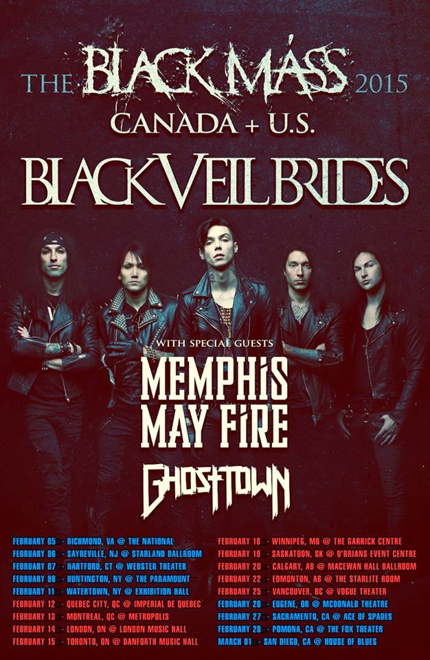Black Veil Brides Hits the Road for More Touring!