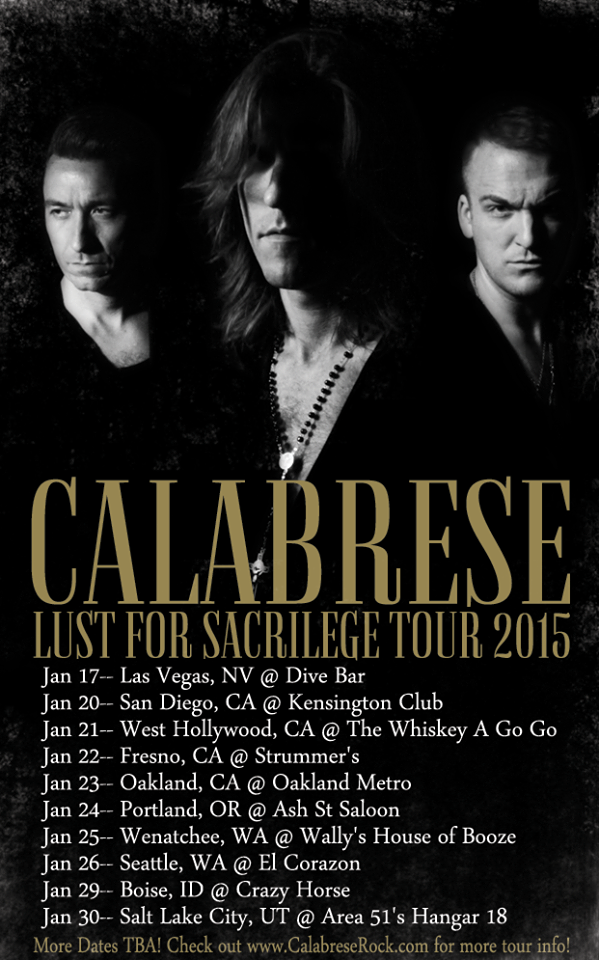 Calabrese Announces New Tour