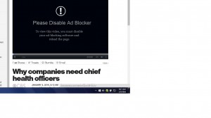 CBS ad block message