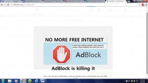 adblock message