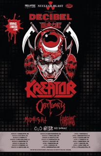 Kreator Headliners the Decibel Magazine Tour