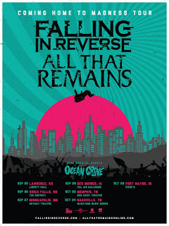 FALLING IN REVERSE TO EMBARK ON A CO-HEADLINE TOUR WITH ALL THAT REMAINS