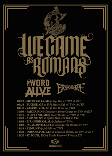 WE CAME AS ROMANS ANNOUNCE HEADLINE TOUR DATES WITH THE WORD ALIVE + ESCAPE THE FATE