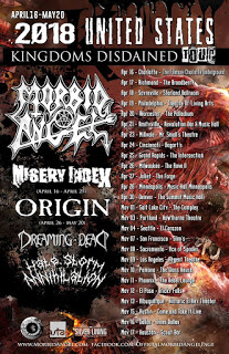 Morbid Angel Announces the "Kingdoms Disdained U.S.A. 2018 Tour"