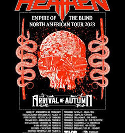 HEATHEN & ARRIVAL OF AUTUMN ANNOUNCE "EMPIRE OF THE BLIND" NORTH AMERICAN TOUR 2023!