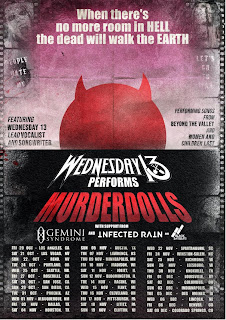 WEDNESDAY 13 Announces Fall US Tour Celebrating 21 Years of Murderdolls