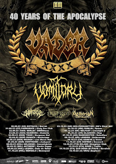 Swedish Death Metallers VOMITORY Announces European Tour with VADER!