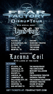 FEAR FACTORY – ANNOUNCE ‘DISRUPTOUR’ HEADLINING DATES + ‘OCTOBER DAWN 2023’ TOUR WITH HEADLINERS LACUNA COIL!