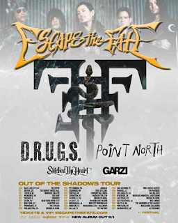 Escape The Fate Collides with New Album and Touring Cycle for Out of the Shadows Tour LA Stop