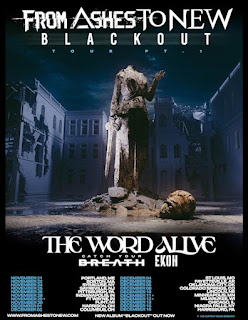 FROM ASHES TO NEW Announce “THE BLACKOUT TOUR PT. 1” with Special Guests The Word Alive, Catch Your Breath & Ekoh