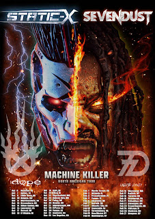 SEVENDUST AND STATIC-X ANNOUNCE ANOTHER LEG OF THE MACHINE KILLER TOUR   ﻿FOR FEBRUARY 2024