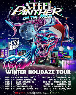 STEEL PANTHER ANNOUNCE THE ON THE PROWL WINTER HOLIDAZE TOUR 2023   SLATED FOR DECEMBER