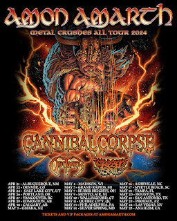 Amon Amarth Announces Biggest North American Headlining Tour to Date with Special Guests Cannibal Corpse, Plus Obituary and Frozen Soul