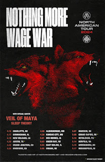 NOTHING MORE + WAGE WAR Announce Co-Headlining North American Tour 2024 with Special Guests VEIL OF MAYA and SLEEP THEORY